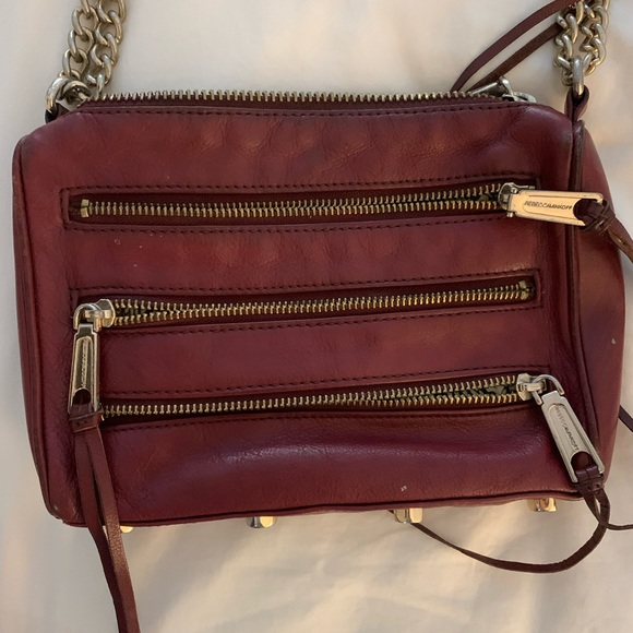 Rebecca Minkoff Leather Crossbody in Wine - Picture 3 of 4